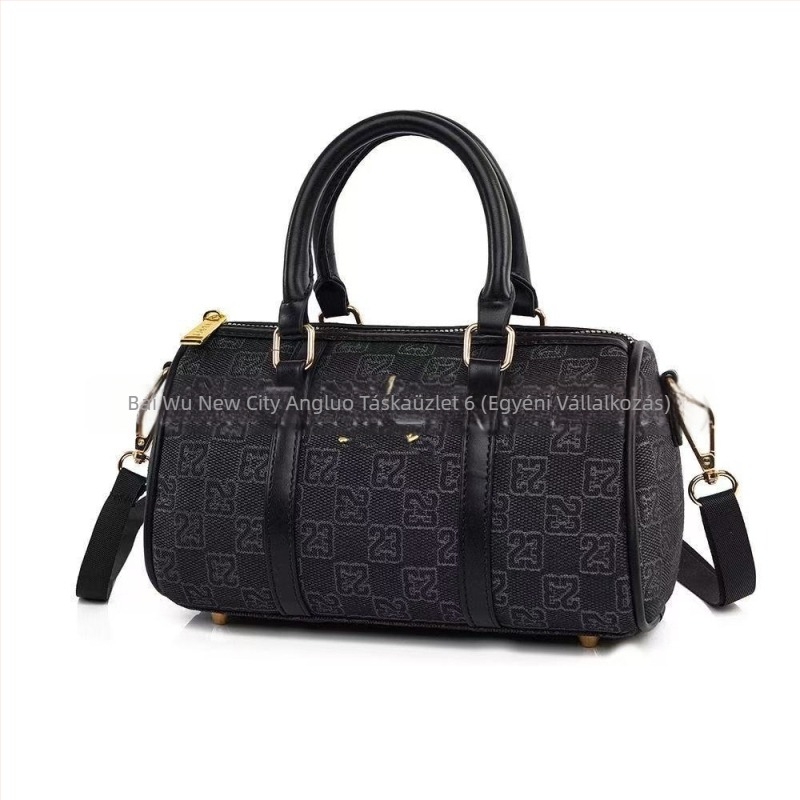 AJ Street 23 – Modern retro sporttáska férfiak és nők számára, henger alakú crossbody táska vállpánttal, stílusos és sokoldalú, könnyen hordozható.