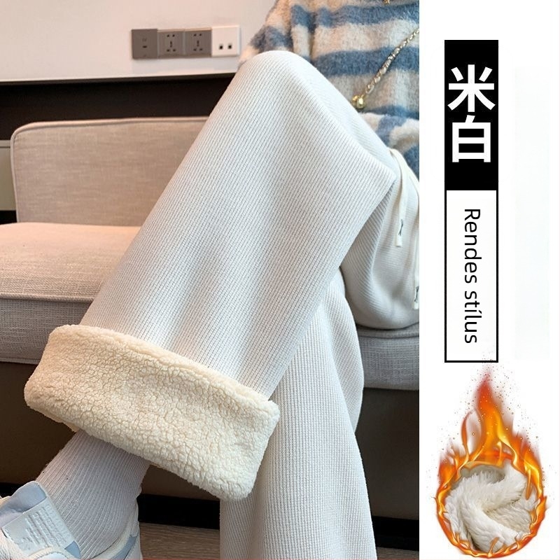 Terhes téli nadrág has támogatással, fleece bélés és melegítés, magas derekú és laza szabású, poliészter-elasztán keverék, magas rugalmasság