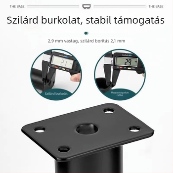 Állítható bútorlábak – rozsdamentes acél és hideg hengerelt acél; univerzális felhasználás; modern, minimalist stílus; bevonat sütőben égett