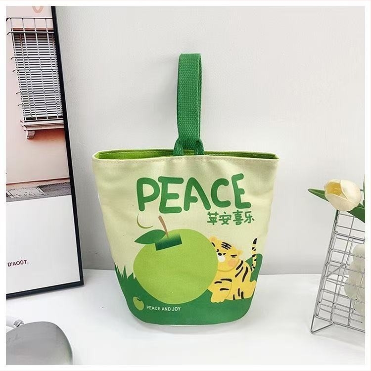 Bucket táska, uniszex stílus, vászon anyag, vászon bélés, mágneses zár, mindennapi használatra