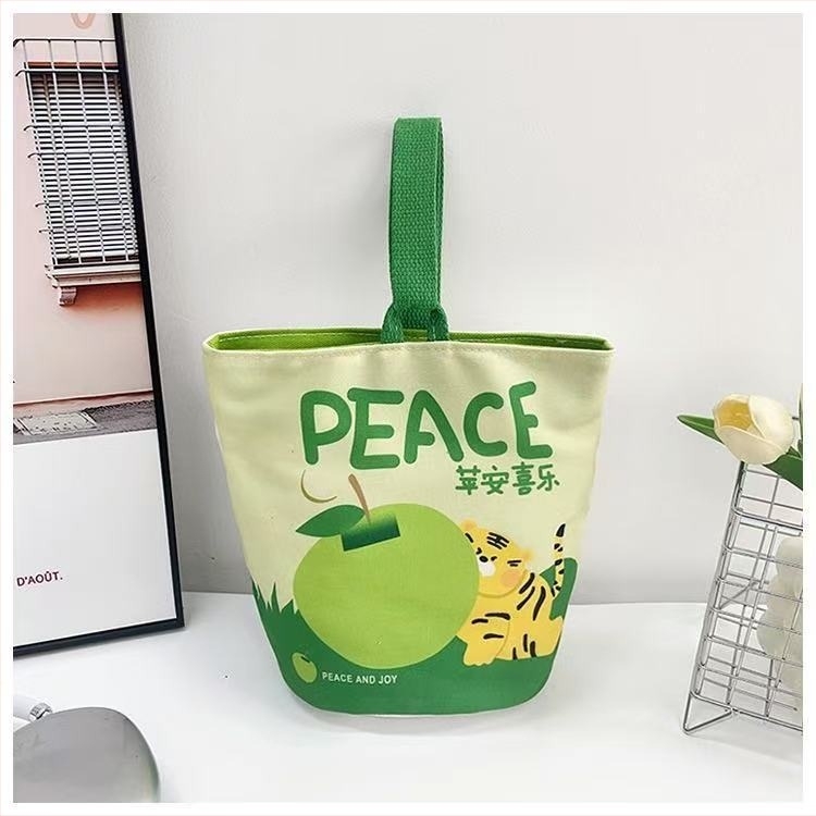 Bucket táska, uniszex stílus, vászon anyag, vászon bélés, mágneses zár, mindennapi használatra