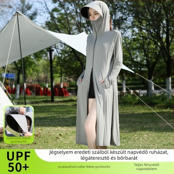 Női hosszú UV-védelmes blúz nyárra, poliészter anyag, 81–95% tartalom, egyszerű stílus, nyári szezon 2025