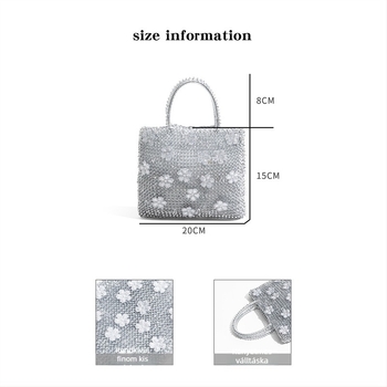 CKKUI kézitáska, európai- és amerikai stílus, PVC anyag, felső nyitás, 2026 nyár