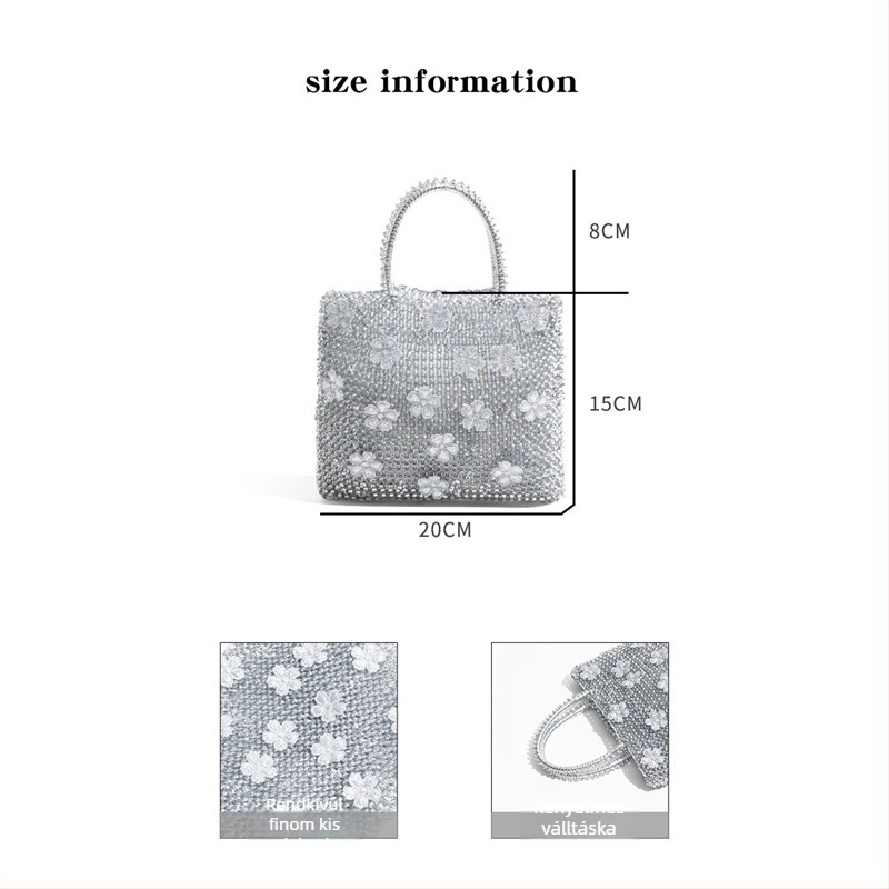 CKKUI kézitáska, európai- és amerikai stílus, PVC anyag, felső nyitás, 2026 nyár