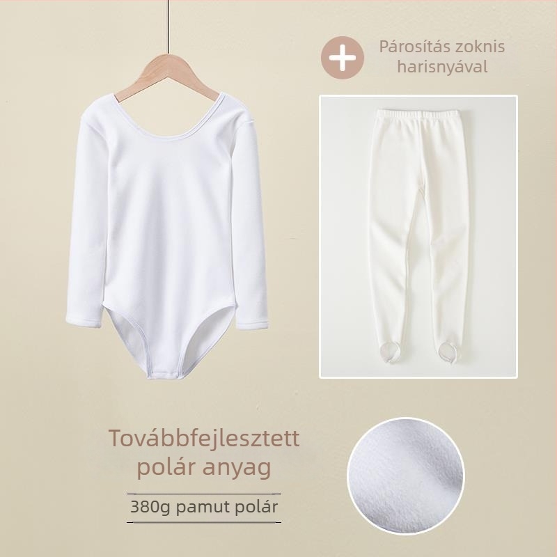 Gyerekeknek szóló testszínű balett alapréteg felső, szoros szabású, gyakorlásra és fellépésekre