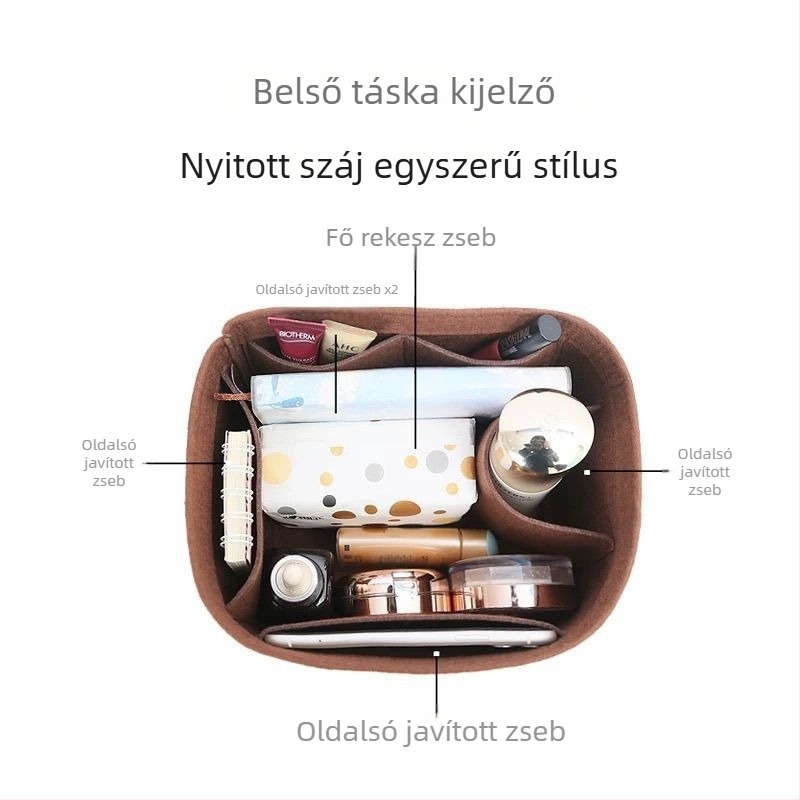 Kosár belső bélés - pamutmentes anyag, összecsukható, japán stílus, gardrób és fehérnemű tárolására