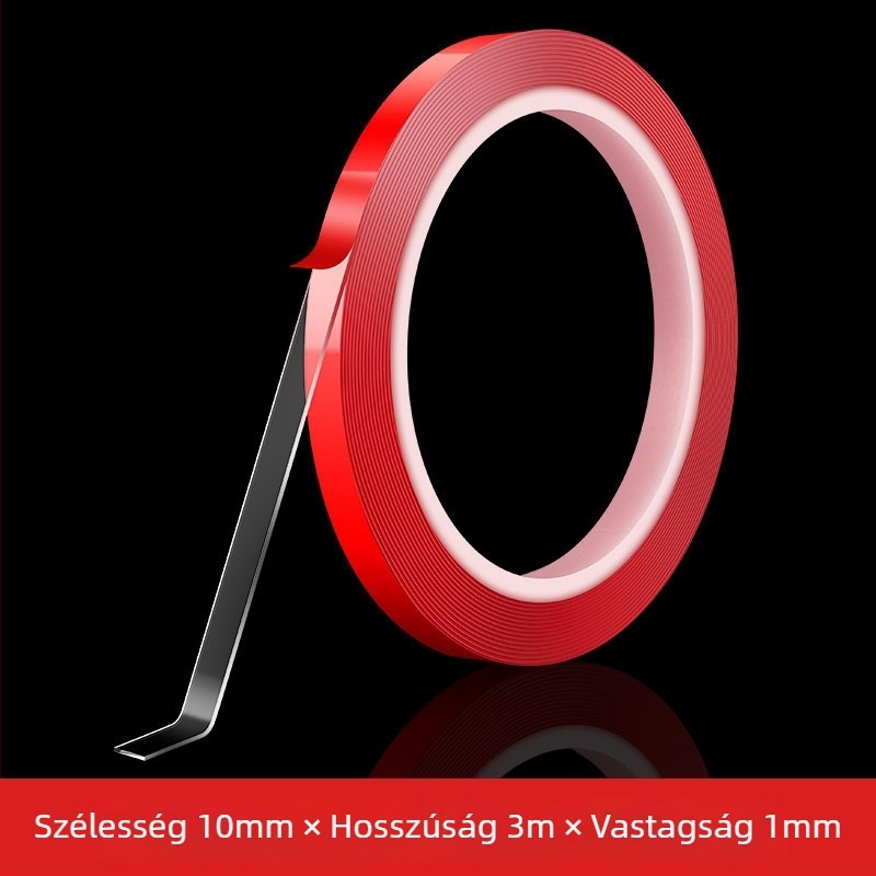 LED-szalag ragasztó – kétoldalú akril ragasztó a csatornákhoz — nyom nélkül, magas átlátszóság, maradványmentes