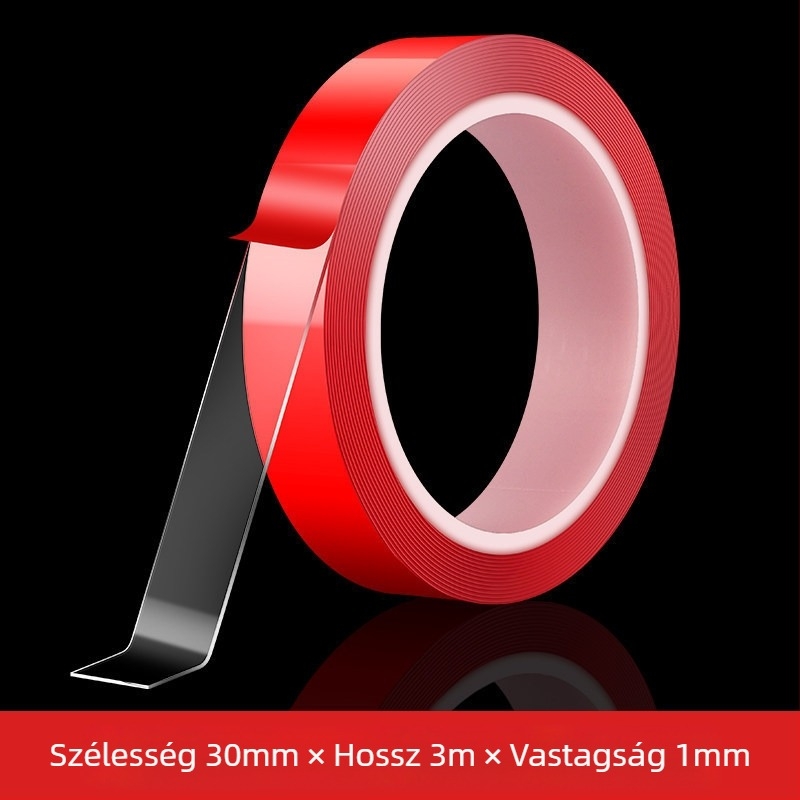 LED-szalag ragasztó – kétoldalú akril ragasztó a csatornákhoz — nyom nélkül, magas átlátszóság, maradványmentes
