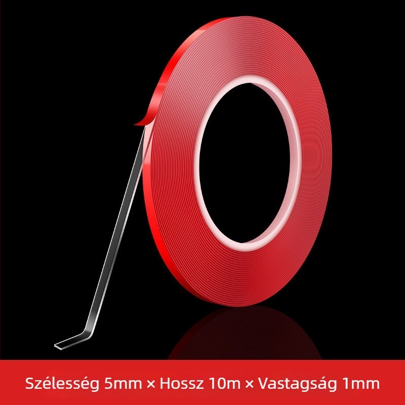LED-szalag ragasztó – kétoldalú akril ragasztó a csatornákhoz — nyom nélkül, magas átlátszóság, maradványmentes