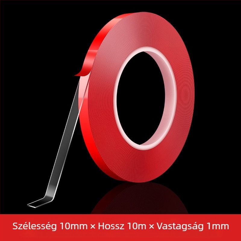 LED-szalag ragasztó – kétoldalú akril ragasztó a csatornákhoz — nyom nélkül, magas átlátszóság, maradványmentes