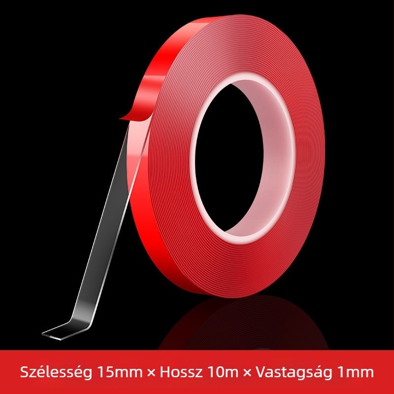 LED-szalag ragasztó – kétoldalú akril ragasztó a csatornákhoz — nyom nélkül, magas átlátszóság, maradványmentes