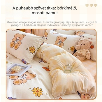 Sunny Day négy részes ágyneműkészlet, poliészter, rajzfilm minta, reaktív nyomtatás