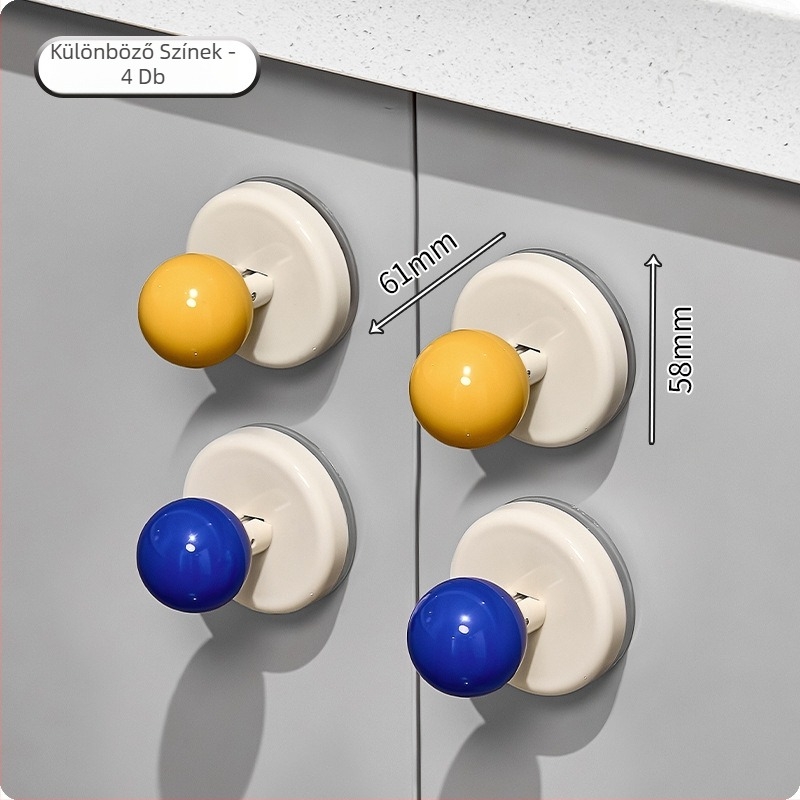 Szívófejes ajtónyél üvegcsúszóajtókhoz - fúrás nélküli, műanyag, modell Ajd2025234