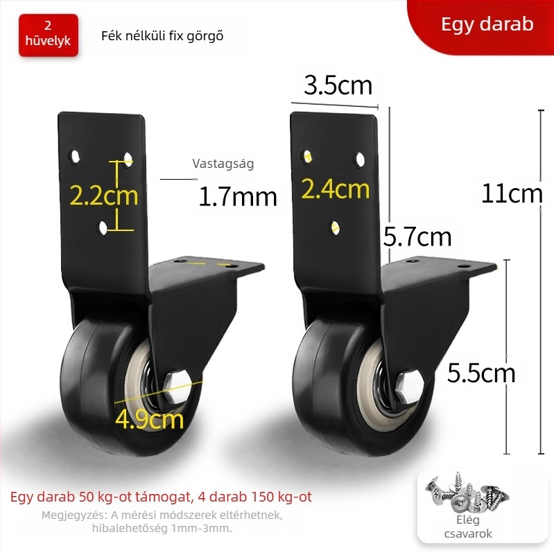 Ringing PU irányított kerék utazótáskához — kopásálló gumisor, kiegészítő poggyászhoz