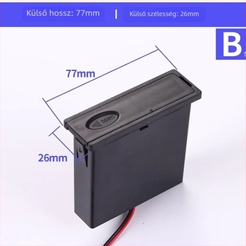 Akkumulátor-doboz széfhez – könnyű luxus stílus, környezetbarát anyagok, modell Battery Box, alkalmas széfekhez, záró rúd vastagsága 9 mm, rúdköz 9 mm
