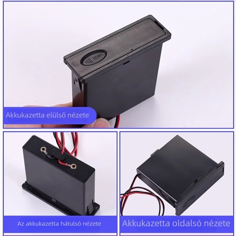 Akkumulátor-doboz széfhez – könnyű luxus stílus, környezetbarát anyagok, modell Battery Box, alkalmas széfekhez, záró rúd vastagsága 9 mm, rúdköz 9 mm