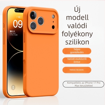 iPhone 17 Pro Max folyékony szilikon tok – teljes lefedés, ütésálló védelem, új dizájn