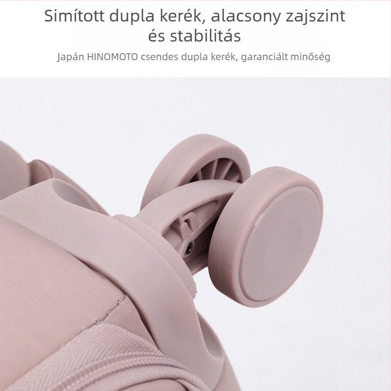 Nylon ultrakönnyű bőrönd cipzárral, univerzális kerekek, 3,6 kg, zár