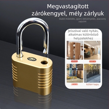 Mechanikus jelszavas zár - rozsdamentes acél, 8 mm rud, modell hosszú gerenda / rövid gerenda, szekrényekhez és ajtókhoz, jelszóval nyitható