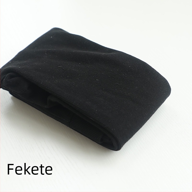 Őszi–téli zabtej színű harisnya, 900D fleece belsővel, függőleges csíkok, meleg és karcsúsító alapréteg