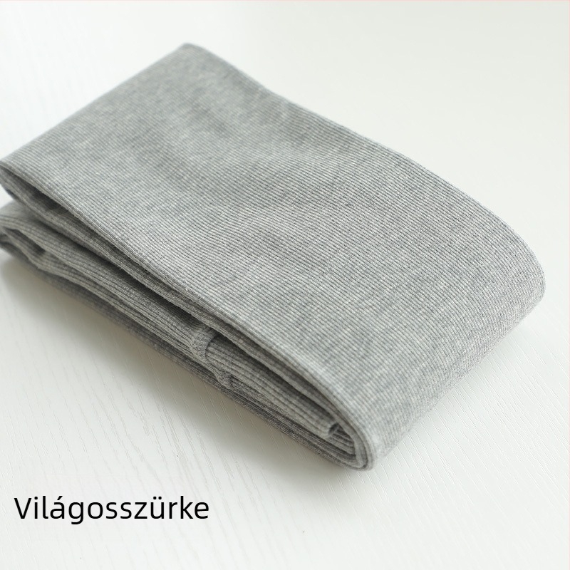 Őszi–téli zabtej színű harisnya, 900D fleece belsővel, függőleges csíkok, meleg és karcsúsító alapréteg