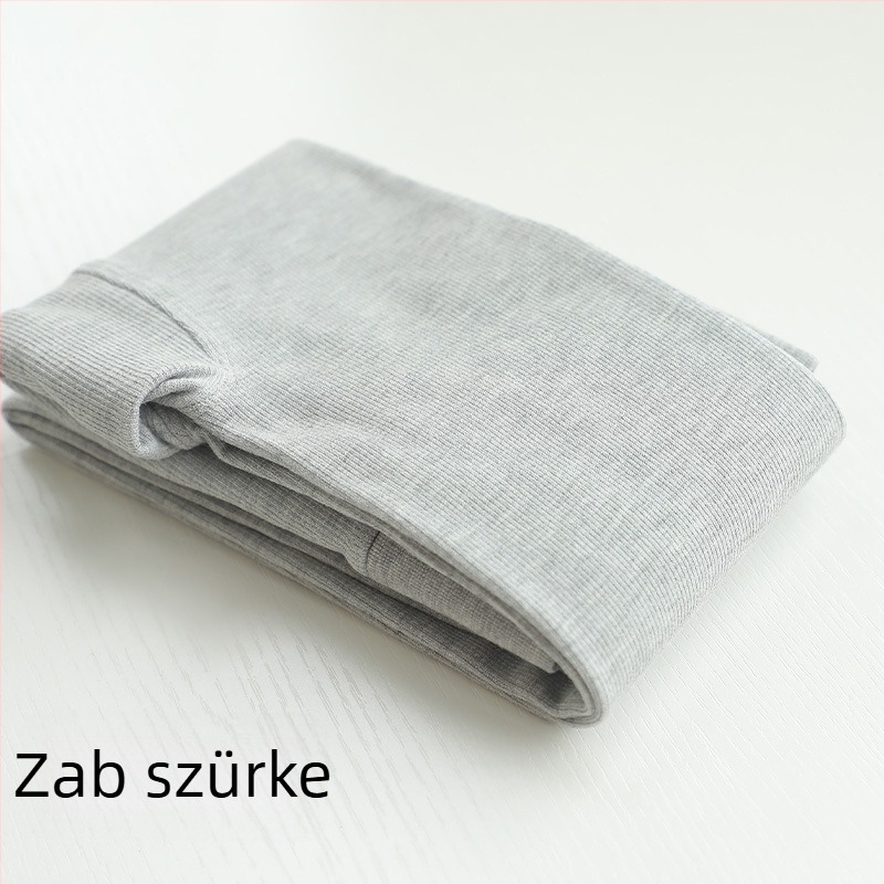 Őszi–téli zabtej színű harisnya, 900D fleece belsővel, függőleges csíkok, meleg és karcsúsító alapréteg