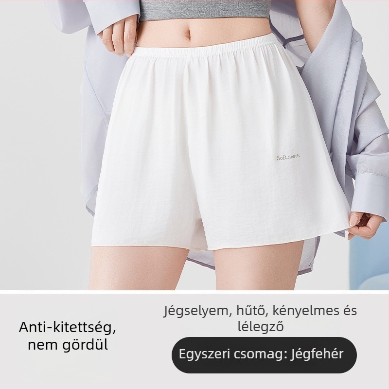 Női biztonsági nadrág, 3/4 hossz, légáteresztő vékony poliészter, laza szabás, 95% poliészter