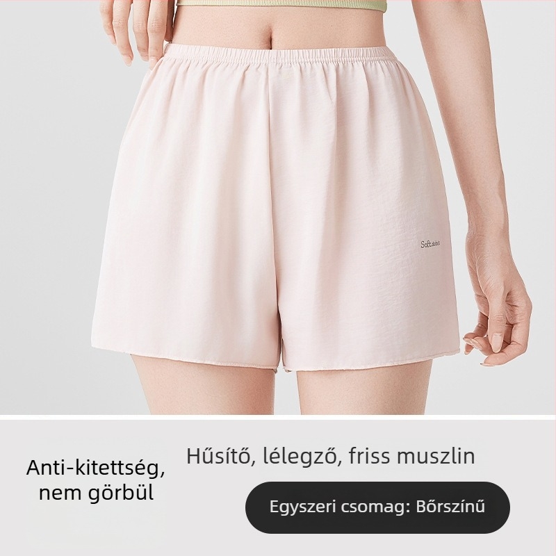 Női biztonsági nadrág, 3/4 hossz, légáteresztő vékony poliészter, laza szabás, 95% poliészter