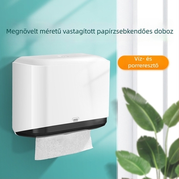 Fürdőszobai vécépapírtartó – vízálló, modern minimál stílus, 20 darabos készlet, testreszabható logó, levehető papírtörlő
