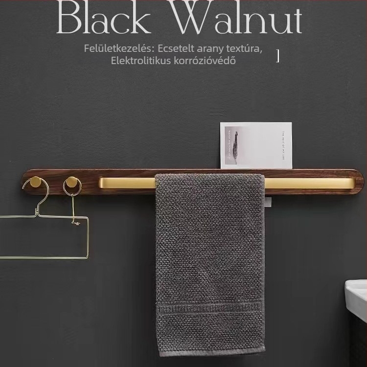 Törölközőtartó krómozott felülettel, modern minimalista stílus, 2–6 darabos készlet