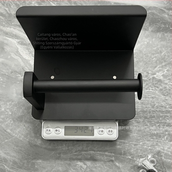 Rozsdamentes acél WC-papír és mobiltelefon tartó, négyszögletes alak, polírozott felület, modern minimalista stílus