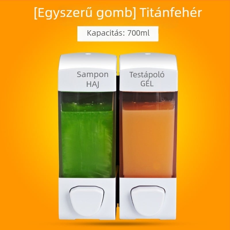 Kétfejes folyadékadagoló kézi nyomású működéssel | ABS anyag, modern minimalista design, Márka Yihui