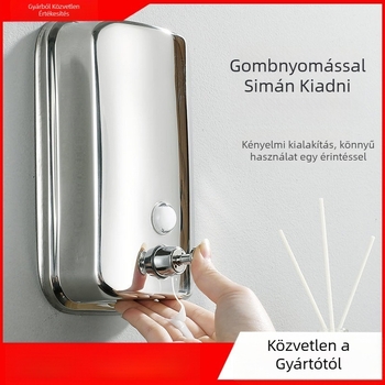 304 rozsdamentes acél szappanadagoló, falra szerelhető, kézi nyomásos működés, 200 g, Youtuo