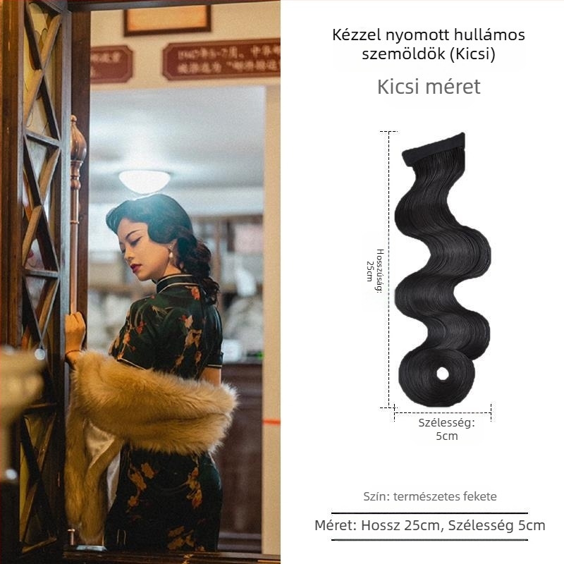 Frufru paróka, magas hőmérsékletű huzalból, arcformázó dizájn, istennő temperamentum stílus