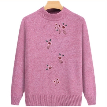 Félmagas gallérú pulóver, pamut-keverék anyag, hosszú ujjú, ≤30% poliészter, tavasz 2024, kínai stílus, irodalmi retro