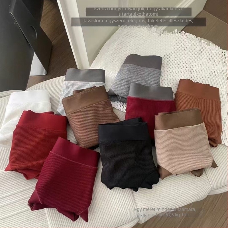 Női pamut középmagasságú, lélegző, seamless fehérnemű, belső réteg mulberry selyem