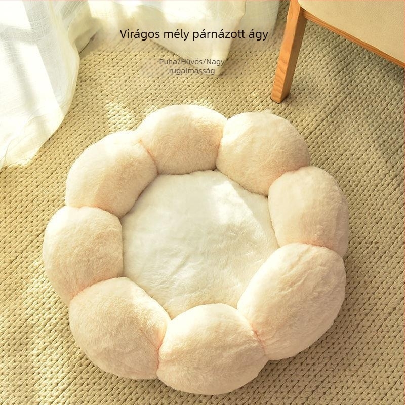 Textilből készült macskafészek – Négy évszakos melegség, vastag, rajzolt dizájn. Anyag: Szövet; Cél: Macska; Kategória: Macskafészek