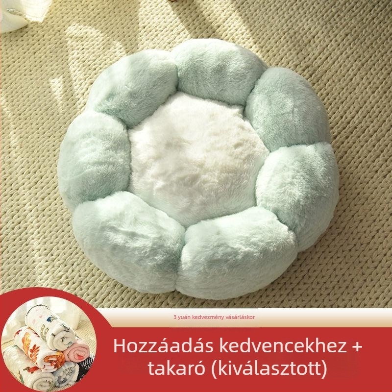 Textilből készült macskafészek – Négy évszakos melegség, vastag, rajzolt dizájn. Anyag: Szövet; Cél: Macska; Kategória: Macskafészek