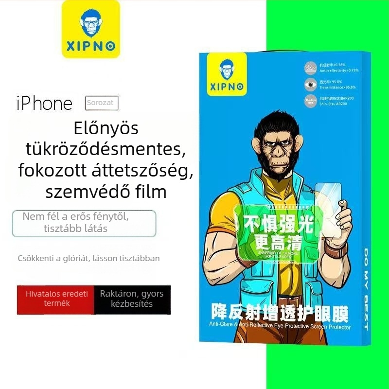 Edzett üveg előlapi kijelzővédő iPhone 14 Pro Max számára – HD tisztaság, ujjlenyomat-mentes