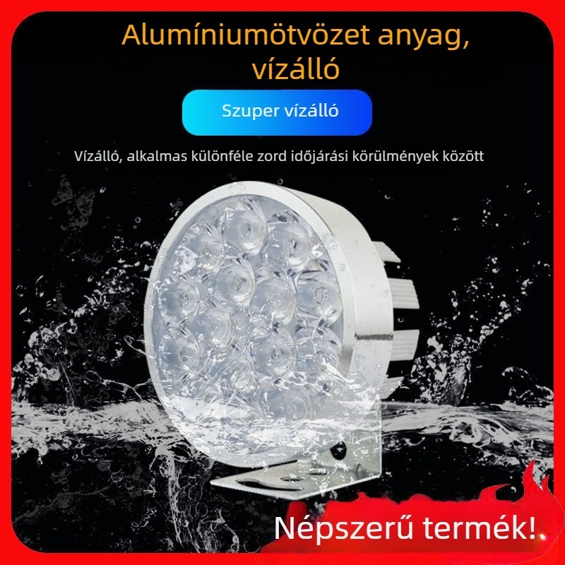 Motorkerékpár fényszóró izzó elektromos járművek és háromkerekűek számára, felújító spotlámpa, 1W, külső szerelés, izzócsere