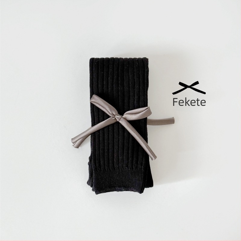 Lányoknak szóló leggings, tavasz–ősz, bokáig érő hossz, magas derekú, pamut, édes stílus