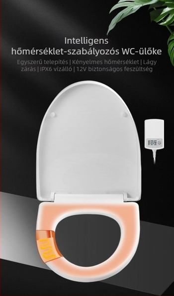 CE-tanúsítványú elektromos fűtésű vécéülés, hőmérséklet-szabályzás, UV-típus, azonnali fűtés, PP anyag