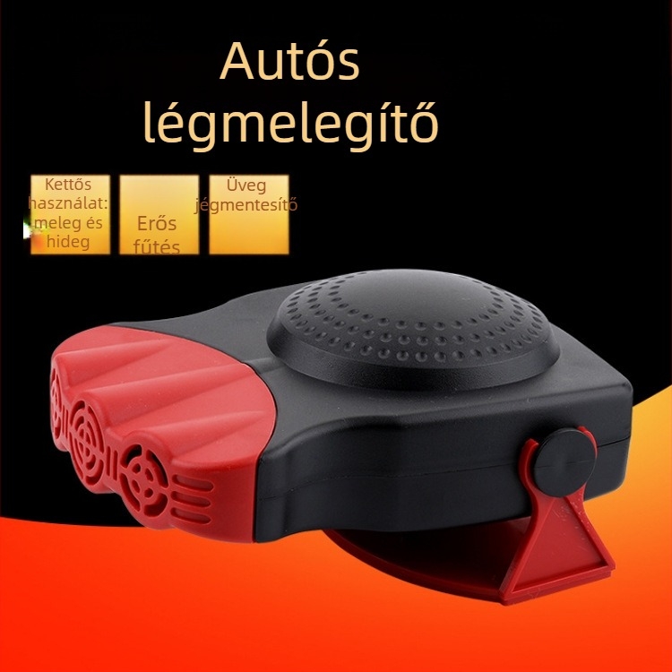 Személyautó fűtő BY-325, 12V/24V, 150-200W, ABS, meleg levegő a jegesedés ellen, három kimenet