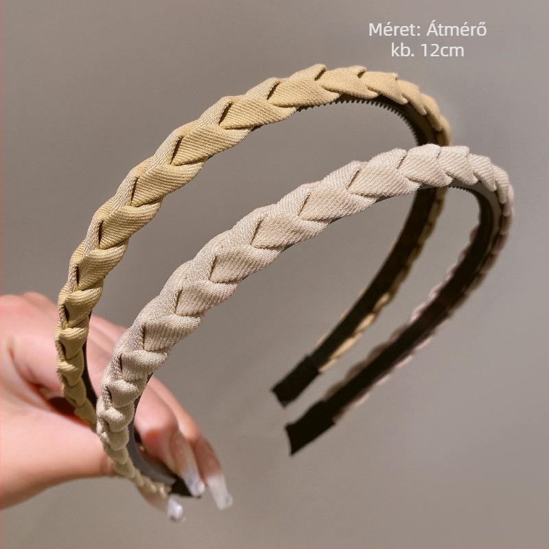 Textil hajpánt arcmosáshoz, kézzel készített, koreai stílusú, csúszásmentes fogazott kialakítású, nőknek