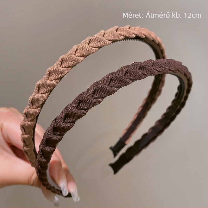 Textil hajpánt arcmosáshoz, kézzel készített, koreai stílusú, csúszásmentes fogazott kialakítású, nőknek