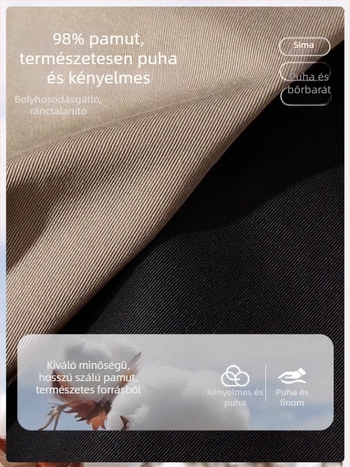Férfiaknak egyenes szabású, laza casual nadrág, nagy méret, tavasz–ősz 2026