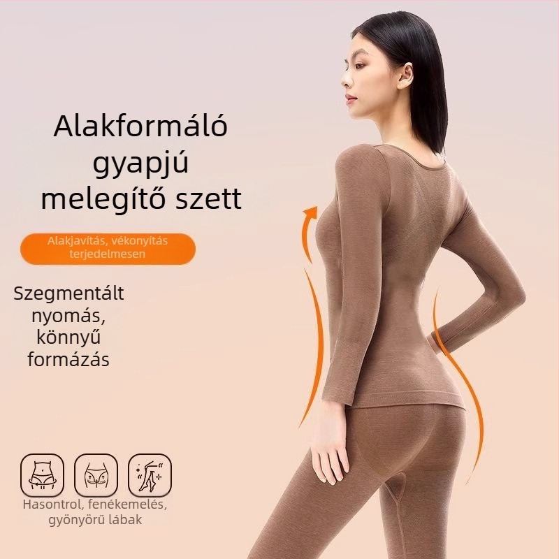 Női őszi-téli termoszálas alapréteg-készlet – testformálás és melegítés, felső és nadrág nylonból