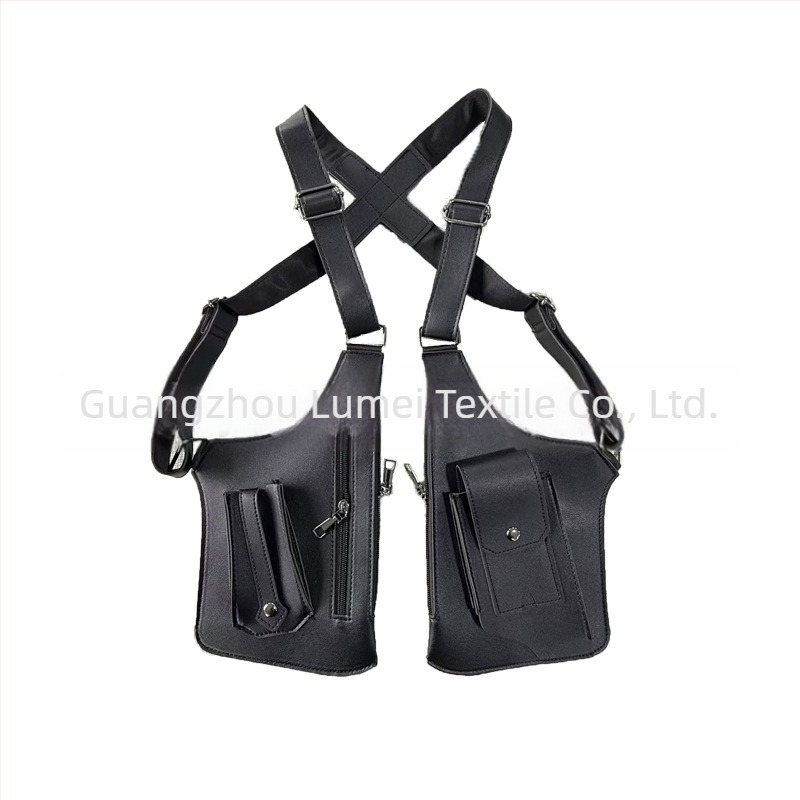 Férfi mellény-táska városi stílusban, PVC anyag, ultra könnyű, poliészter bélés