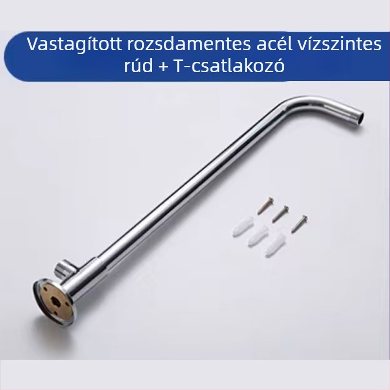 Rozsdamentes acél zuhanykészlet | eső funkció | G1/2 csatlakozás | krómozott permetező felület | modern minimalist stílus