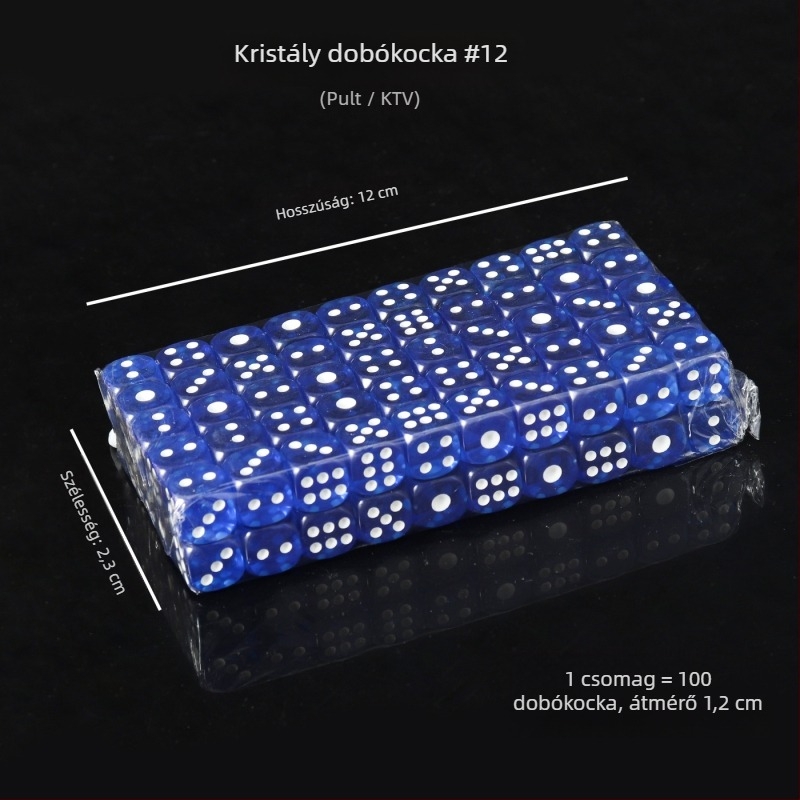 Akril kockák kerek sarkokkal, kristályos kockák, készleten, modell iHFRnr2f; Anyag: Akril; Stílus: Kerek sarkú; Forma: Egyéb; Alkalmazási jelenetek: sakk és kártyajáték